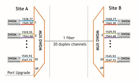 5 DWDM mux demux function